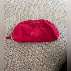 New Viktor & Rolf Velvet Cosmetic Makeup Toiletry Travel Bag